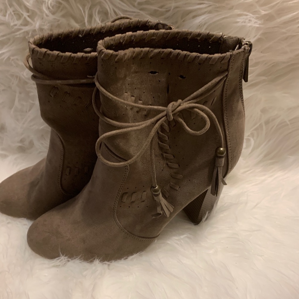 New without tags - Bamboo Brown Suede Booties